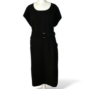 Calvin Klein Women Plus Size 22W Black Modern Essentials Knit Dress Pockets